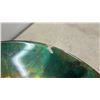 Image 4 : Alexanderwerk No. 10 Hand-Crank Meat Grinder and Iridescent Green and Gold Glass Bowl and Plate
