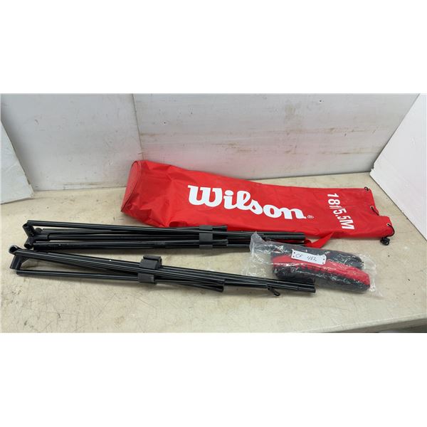 Wilson 18ft/5.5M Portable Sports Net System with Poles, Net, and Carrying Bag