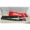 Image 1 : Wilson 18ft/5.5M Portable Sports Net System with Poles, Net, and Carrying Bag