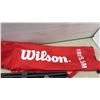 Image 2 : Wilson 18ft/5.5M Portable Sports Net System with Poles, Net, and Carrying Bag