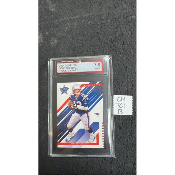 Graded Tom Brady Rookie Stars Card