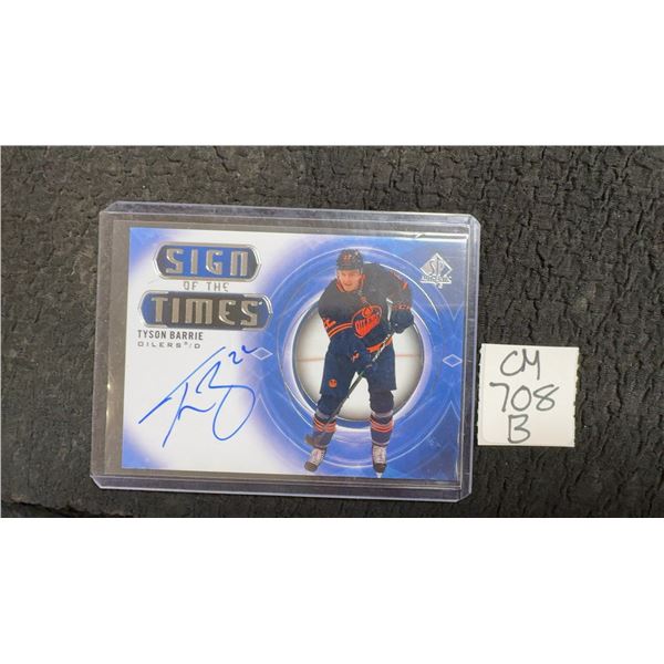 Tyson Barrie Sign Of The Times Autographed Card