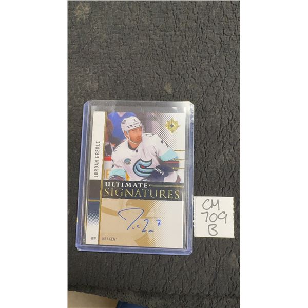 Jordan Eberle Ultimate Signatures Autographed Card