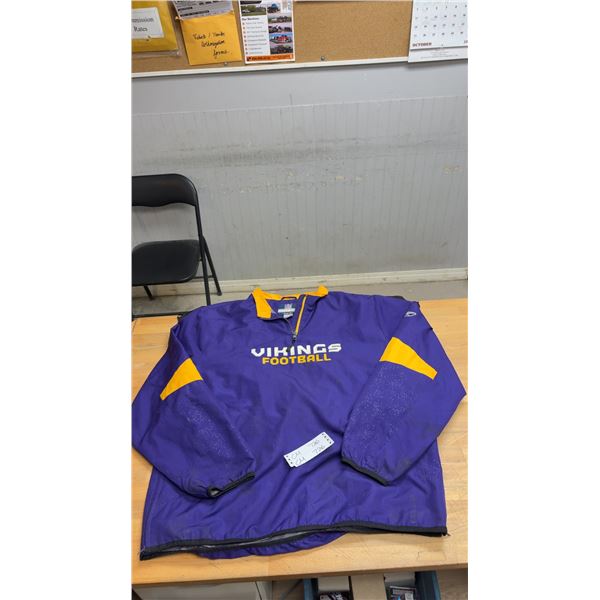 Minnesota Vikings Pullover Jacket Size Large