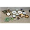 Image 1 : Decorative China, Green Floral Teapot, Commemorative Plates, Mugs, Vases