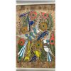 Image 5 : Framed Mexican Folk Art Painting with Birds and Rabbit, Gold Frame, 31 × 23”