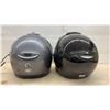 Image 2 : Two BRP Vision 180 DOT Certified L Helmets and One Modular Technology Revolution DOT Helmet, Size