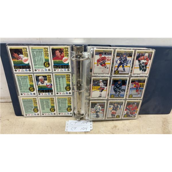 Binder of 1990s NHL Hockey Cards Including O-Pee-Chee Premier '92, Pro Set