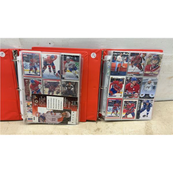 Two Binders of Montreal Canadiens NHL Hockey Cards, 1970s-2010s, Upper Deck, O-Pee-Chee