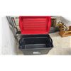 Image 3 : Assorted Plastic Storage Totes and Blue Recycling Bin, Including Gracious Living 34.8 Gallon
