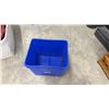 Image 7 : Assorted Plastic Storage Totes and Blue Recycling Bin, Including Gracious Living 34.8 Gallon