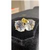 Image 4 : 14K Gold Plated 3.0Ct Each Simulated Diamond Stud Earrings