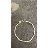Image 3 : 925S 3.0mm Twisted Rope Bracelet with White Gold Overlay, 8 1/2” Long