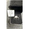 Image 1 : 925S 3.0 Carat Cushion Cut Simulated Diamond Twist Ring, Size 7, 925S with White Gold Overlay