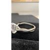 Image 5 : 925S 3.0 Carat Cushion Cut Simulated Diamond Twist Ring, Size 7, 925S with White Gold Overlay