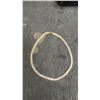 Image 3 : 18K Gold Plated 5.0mm Emerald Cut Simulated Diamond Tennis Necklace, 17” Long