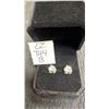Image 1 : 925S 0.8ct Each Simulated Diamond Swirl Stud Earrings in 925S With White Gold Overlay