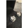 Image 2 : 925S 0.8ct Each Simulated Diamond Swirl Stud Earrings in 925S With White Gold Overlay