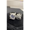Image 5 : 925S 0.8ct Each Simulated Diamond Swirl Stud Earrings in 925S With White Gold Overlay