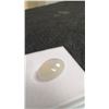 Image 3 : 4.6 Carat Natural White Fire Opal Untreated Oval Cabochon 11.3mm x 14.6mm