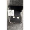 Image 1 : 925S 1.0 Carat Moissanite Lab Diamond Stud Earrings, 925S with White Gold Overlay, D, VVS1