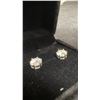 Image 2 : 925S 1.0 Carat Moissanite Lab Diamond Stud Earrings, 925S with White Gold Overlay, D, VVS1