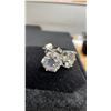 Image 3 : 925S 1.0 Carat Moissanite Lab Diamond Stud Earrings, 925S with White Gold Overlay, D, VVS1