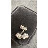 Image 6 : 925S 1.0 Carat Moissanite Lab Diamond Stud Earrings, 925S with White Gold Overlay, D, VVS1