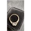 Image 3 : 925S 0.8 Ct Simulated Diamond Side Heart Twist Resizeable Ring, 925S with White Gold Overlay
