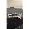 Image 4 : 925S 0.8 Ct Simulated Diamond Side Heart Twist Resizeable Ring, 925S with White Gold Overlay
