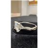 Image 4 : 925S 2.0ct Princess Cut Moissanite Lab Diamond Twist Ring, Size 7, D, VVS1, With GRA Report