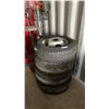 Image 1 : 4 New Sumitomo Encounter HT 225/75R16 Tires on 8 Bolt Steel Rims