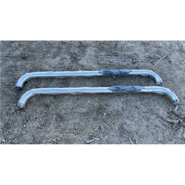 Pair of Chrome Running Boards for Single/Regular Cab 1/2 Ton Pickup, 74”