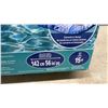 Image 2 : Aqua Pool Lounge and Tanner 2-Pack Inflatable Floats, 56”, Blue Leaf Pattern, Converts to Tanner