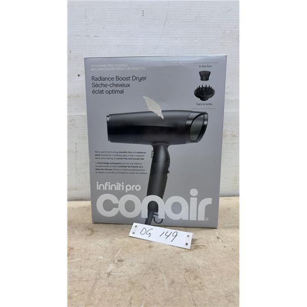 Infiniti Pro by Conair Radiance Boost Hair Dryer With Concentrator and Diffuser