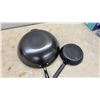 Image 3 : Tramontina Covered Cast Pot with Glass Lid, Carbon Steel Wok, and Frying Pan