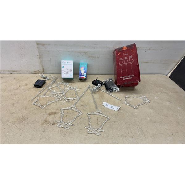 TP-Link Kasa Smart Wi-Fi Plug Mini, Kasa Smart Light Bulb KL125 and Christmas Bell Solar Lights