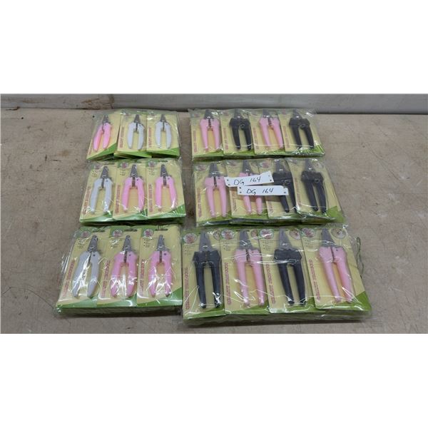 50 + Pet Nail Clippers, Spring Steel Teeth, Pink, Black, and White