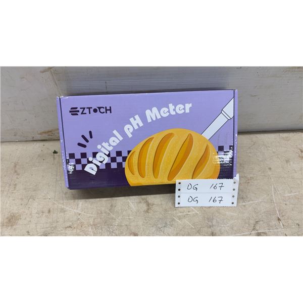 ZTOCH Digital Food pH Meter with Spear Tip Electrode, Storage and Calibration Solutions