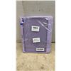 Image 2 : Wenlaty Lavender Purple iPad Case, Onn. Wireless Earbuds, and ID Protector Ink Roller