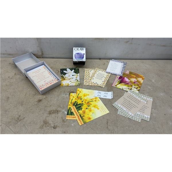 Olay Regenerist Fragrance-Free Night Recovery Cream 50 mL and Assorted Easter Greeting Cards