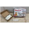 Image 1 : Starfrit Fondue and Appetizer 6-Piece Porcelain Serving Dish Set and Plastic Scoops