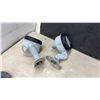 Image 4 : Pair of Gray Adjustable LED Marine Spot Lights. Light Fixture with Glass Globe