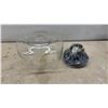 Image 5 : Pair of Gray Adjustable LED Marine Spot Lights. Light Fixture with Glass Globe