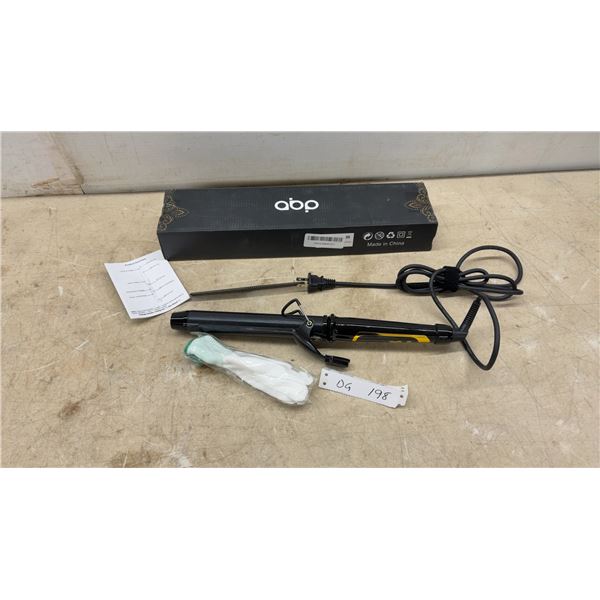 ABP Ceramic Curling Iron with Temperature Control, Heat-Resistant Gloves, Comb