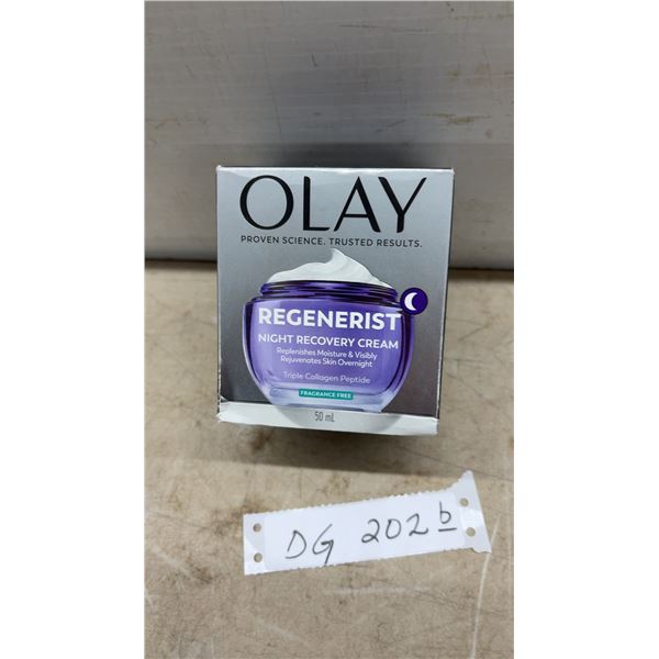 Olay Regenerist Night Recovery Cream, 50 Milliliter, Fragrance Free, Triple Collagen Peptide