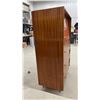 Image 7 : Vintage Mid-Century Modern Teak Secretary Desk with Drop-Down Writing Surface and 3 Drawers, 50 ×