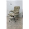Image 1 : Vintage 1970s Knoll 71 Series High-Back Executive Office Chair, Chrome and Tweed Upholstery