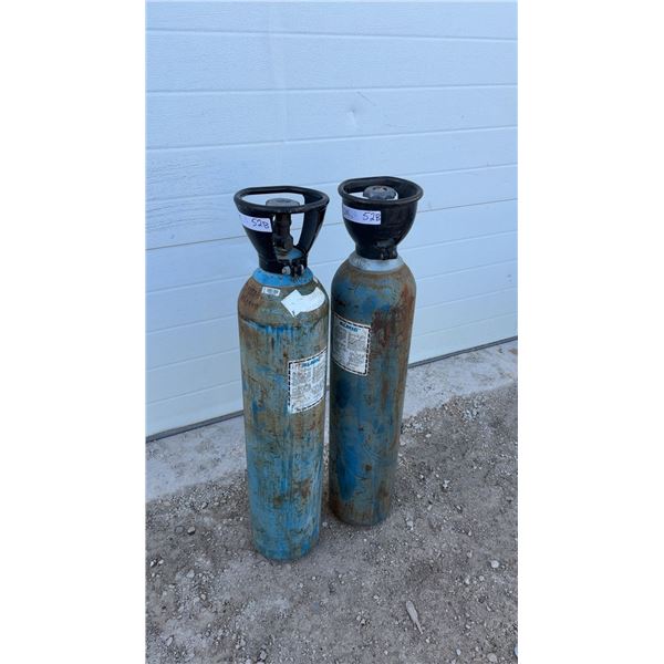 Two Almig Air Liquide Canada High-Pressure Gas Cylinders