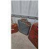 Image 3 : Vintage Metal Fuel Cans Including Red All-Purpose Gasoline Can and 3 Jerry Cans